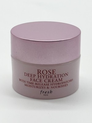 Rose Deep Hydration Face Cream Moisturizes & Nourishes Fresh - 0.23 oz