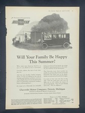 Magazine Ad - 1924 - Chevrolet Motor Cars - Detroit Mi - Sedan Magazine Ad - 1924 - Chevrolet Motor Cars - Detroit Mi - Sedan