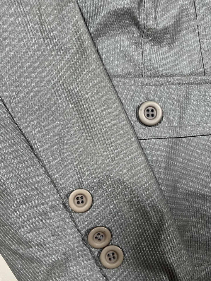 Rampage Jacket Womens Medium Zip Front 4 Pocket Button Detail Casual Outerwear - Image 4 of 4