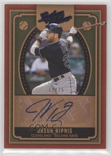 2019 Panini Leather & Lumber Auto Blue 12/25 Jason Kipnis #AU-JK Auto qf6
