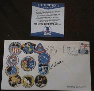 Apollo 15 Moon Astronaut AL WORDEN signed NASA MOON LANDING Apollo Postal Cover