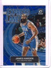 2022-23 Donruss Optic #16 James Harden Express Lane Blue #/85 NBA Color Match