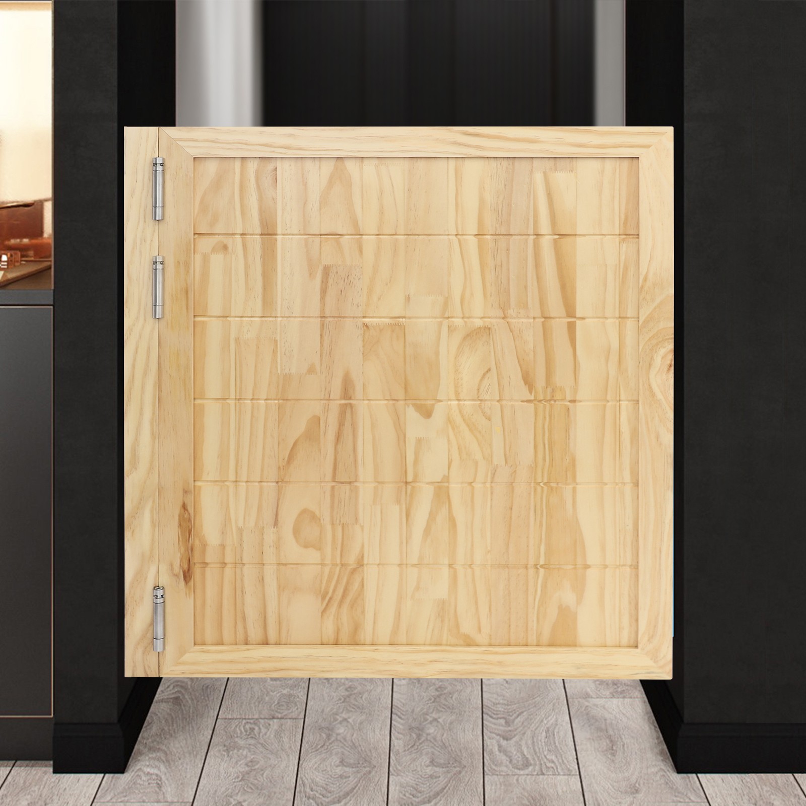 Wood Partition Door, Modern Single-Door Leaf Partition Door 80*90cm