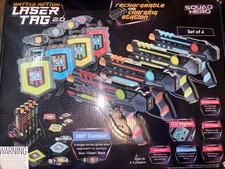 Squad Hero Battle Action Laser Tag 2.0 w/ Rechargeable Station Set of 4