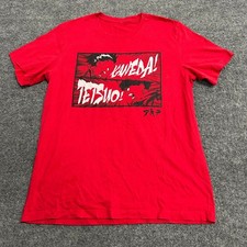 Akira T-Shirt Mens Size L Red Kaneda Tetsuo Manga Anime Graphic Short Sleeve Tee