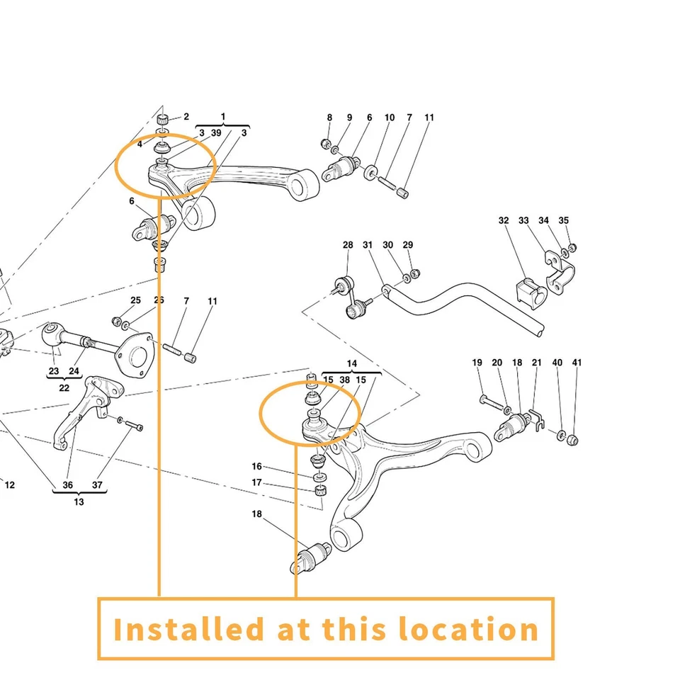 Brazo de control delantero trasero arriba abajo rótulas para Ferrari 360/430/599/612 Foto 4 de 4