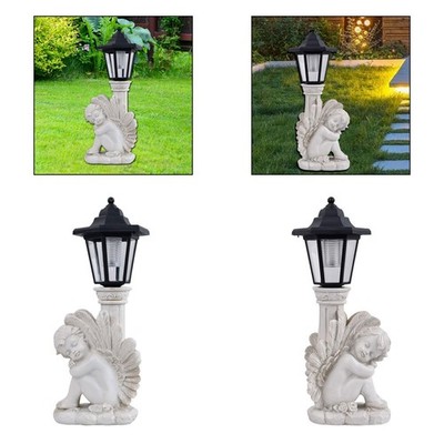 Statua Lanterna Solare In Resina – Elefante Con Pannello Integrato, Luce Calda Per Giardino, Terrazzo, Balcone, Regalo Ecologico - 2