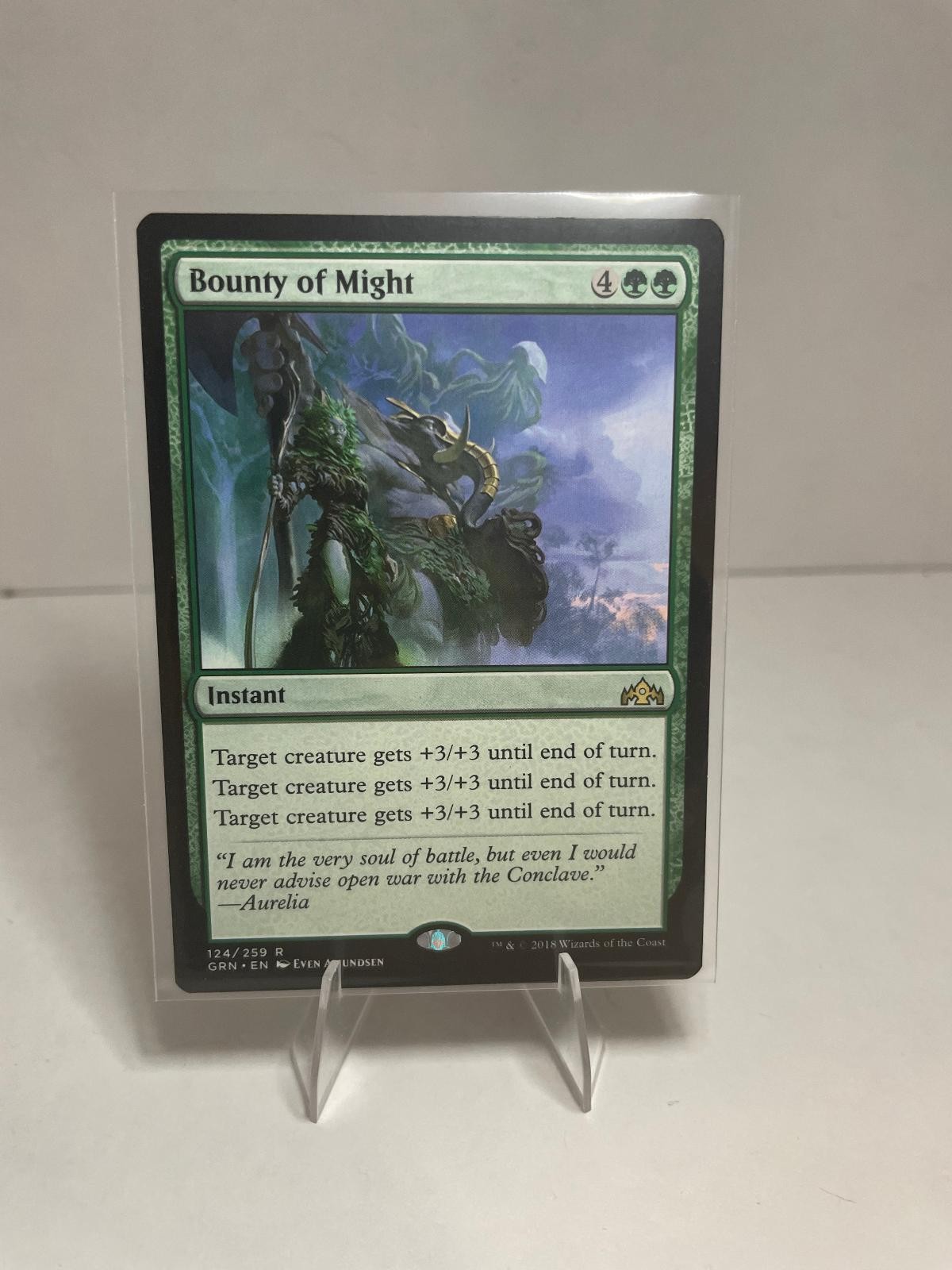 Bounty of Might 124 Rare Guilds of Ravnica Magic: The Gathering Lightly Played