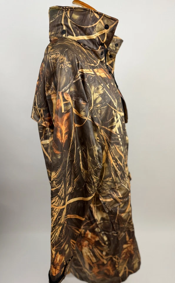 HELLY HANSEN Impertech Long coat hooded Real Tree Max 4 Men's M NEW NWT - Image 2 of 4