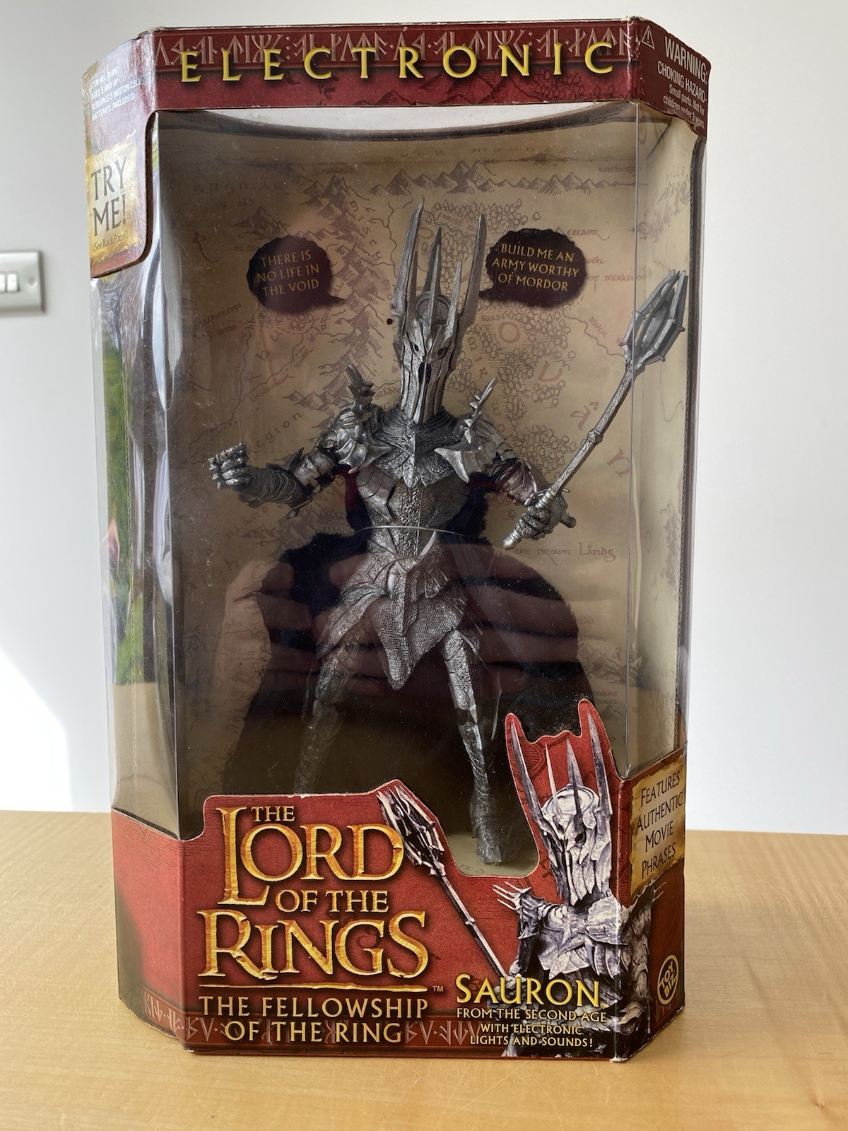 El Señor de los Anillos La Comunidad del Anillo Sauron Electronic Toybiz Nuevo