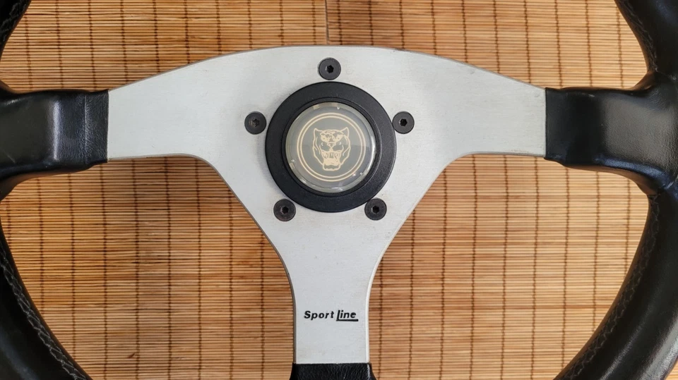 Volante SportLine 76-89 Jaguar XJS 35 cm cuero con cubo hecho en Italia Foto 2 de 4