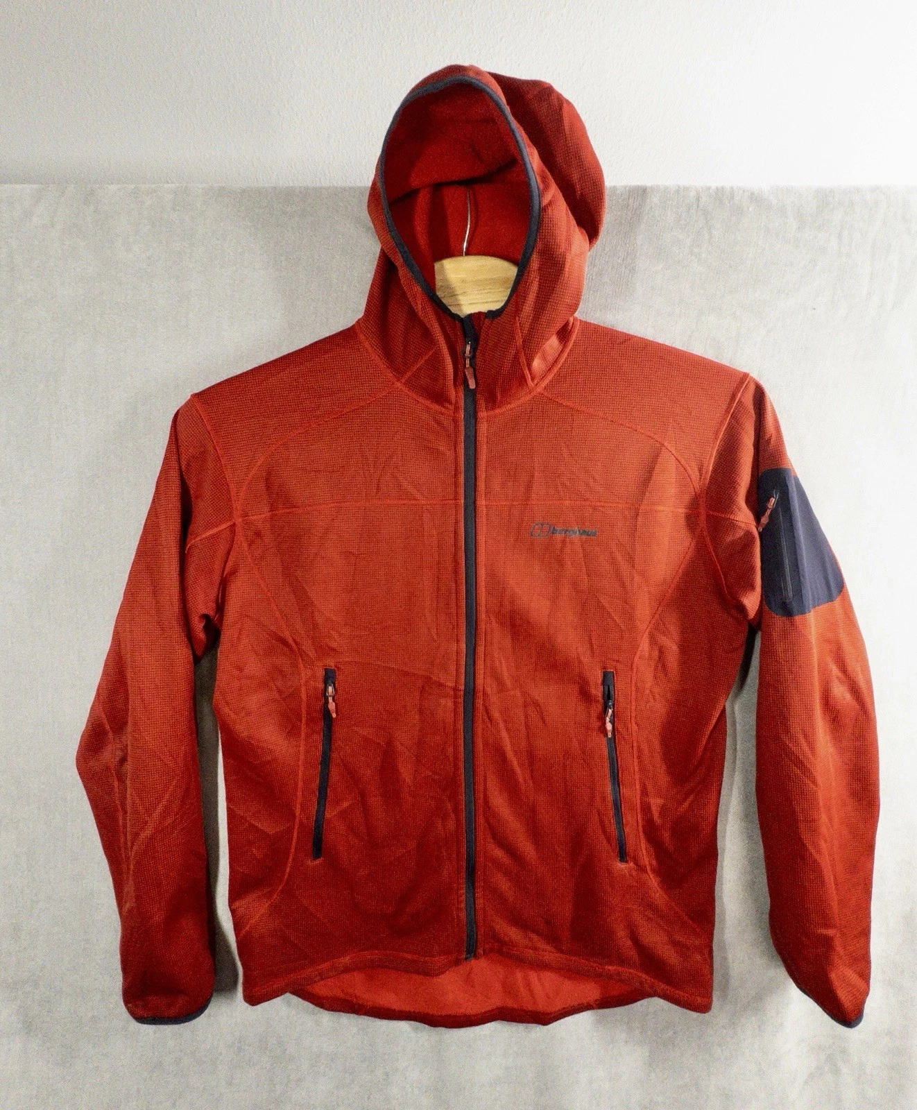 Berghaus Full Zip Red Hoodie Mens XL Gorpcore Outdoors Ski image 1