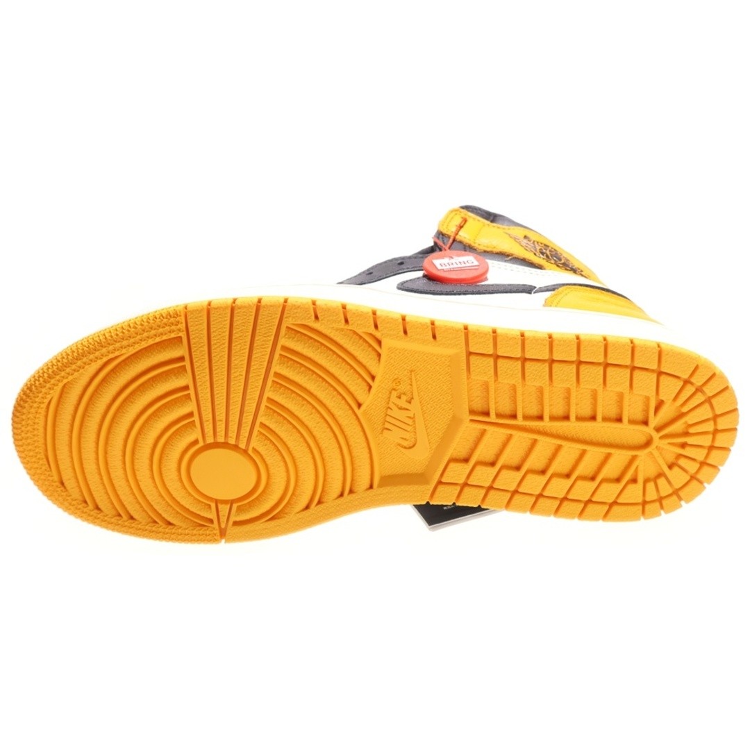 NIKE AIR JORDAN 1 RETRO HIGH OG TAXI 555088-711 CUT SNEAKERS SHOES YELLOW Used d thumbnail 5