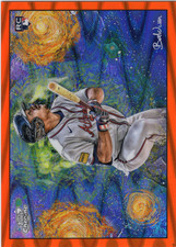 2025 Topps Chrome Cosmic Drake Baldwin Stars in the Night Orange /25 SSP ROOKIE