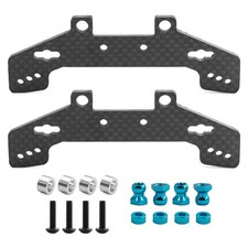 2PCS Carbon Front Rear Shock Tower Hop Up Repair Parts for TAMIYA TT-02D