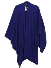 Ted Baker Women's Coat Blue Wool with Viscose, Lyocell Modal Overcoat