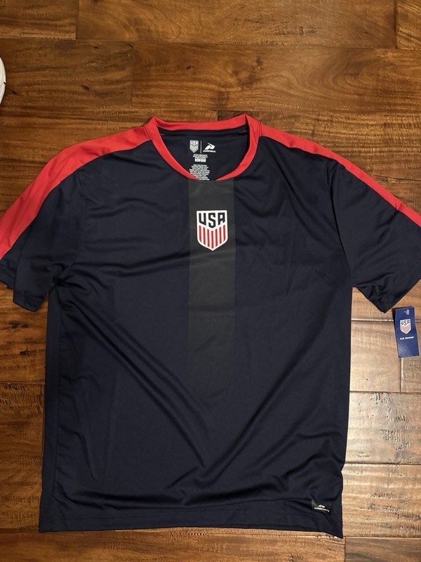 Icon Sports USA Soccer Jersey Navy/Red XL Officially Licensed