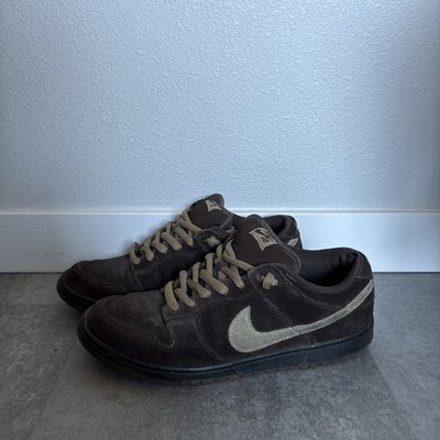 Nike Dunk Low Pro SB Dark Mocha Tweed Brown Size 10.5 304292-229 OG RARE