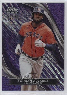 2024 Topps Chrome Black Purple Mini-Diamond Refractor /150 Yordan Alvarez 1jf1