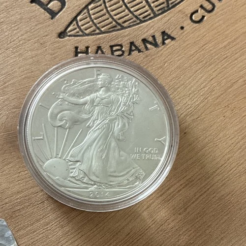 US Mint 2014 American Silver Eagle 1 oz .999 Silver Coin Business Strike