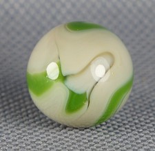 Vintage Marble: NM 5/8 Alley Agate Tan Base Swirl -One Killer Old Mib