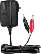 RUSFOL UL Listed 6-Volt Battery Charger for Moultrie Input Green