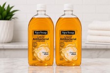 Spa Soap Antibacterial Hand Soap Original Gold 32oz 2-Pack 64oz Refill NEW 0.72 per fl oz
