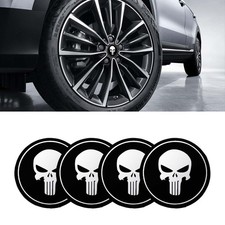 4pcs Skull Car Wheel Hub Center Cap Sticker 2.2 2.22 Inch Black 4pcs Skull Car Wheel Hub Center Cap Sticker 2.2 2.22 Inch Black