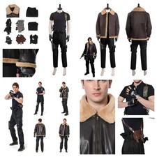 Leon S Kennedy Cosplay Costume Resident 4 Remake coat Top Pants Disguise outfits