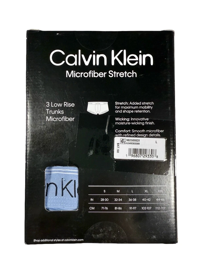 NWT Calvin Klein. 3 Pack. Micro Stretch. Low Rise Trunk. Olive. MSRP $47.50 - Image 3 of 4