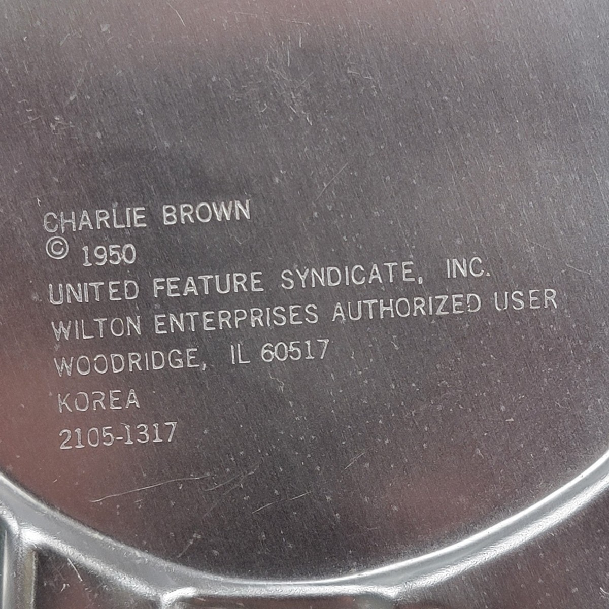 Wilton Charlie Brown Cake Pan 2105-1317 Vintage 1950 Peanuts