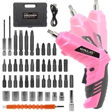 Cordless Screwdriver, 3.6V Rechargeable Power Screwdriver with 47 pcs , usb c...