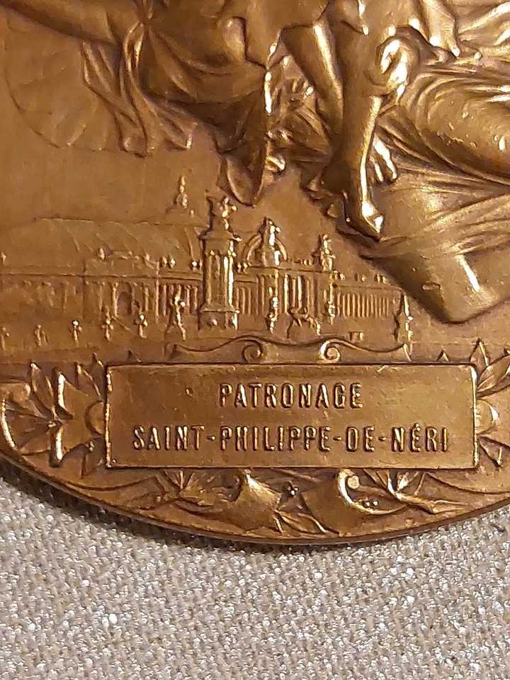 2 Medailles Bronze Dont Exposition Universelle Internationale 1900 - Photo 3/4