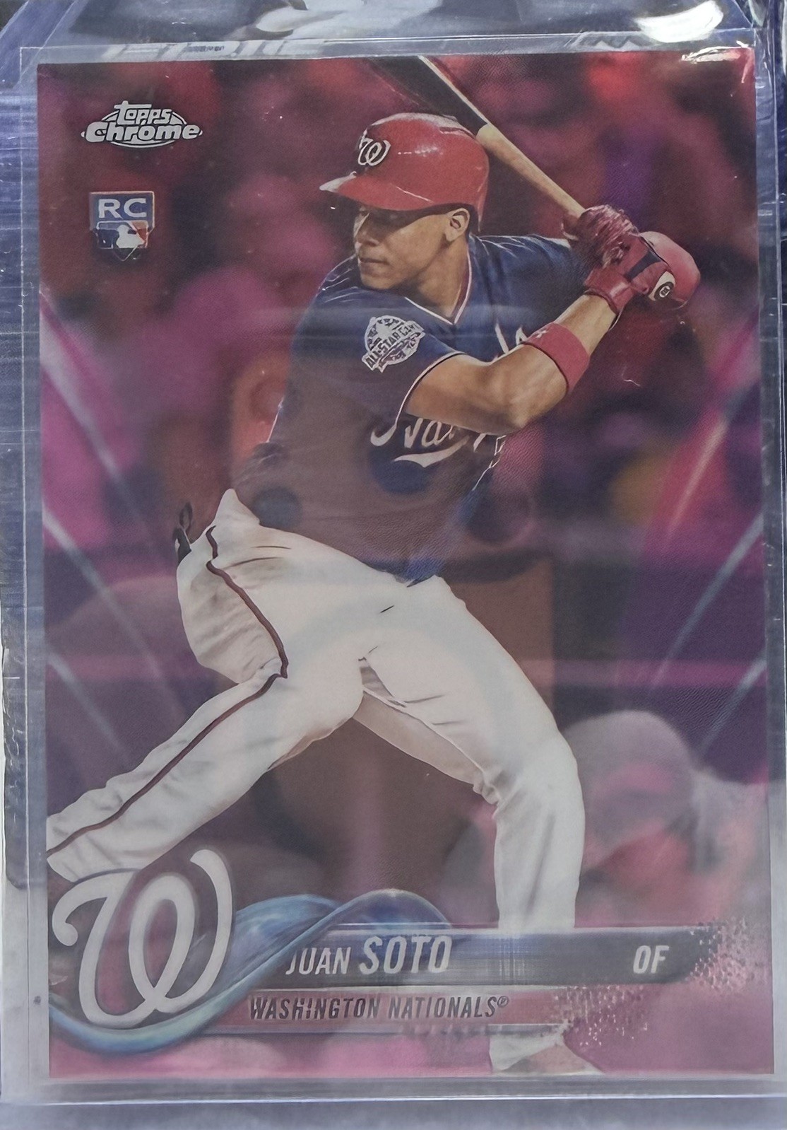 Juan Soto 2018 Topps Chrome Update Pink Refractor HMT 55 RC SP