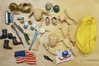 Mixed Lot of GI JOE 12" Weapons Clothing Accessorises 1960s 1970s