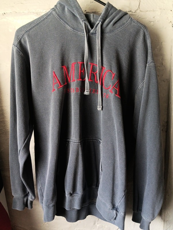 Comfort Colors Medium Long Sleeve, Hooded + Pockets, 'America 1776