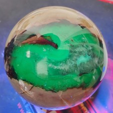536g RARE Natural Volcanic Rock agate Sphere Quartz Crystal Ball Healing D392