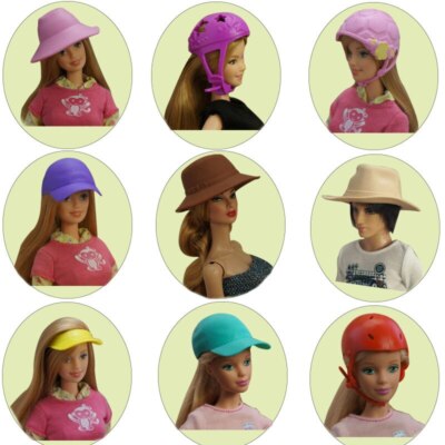 Plastikhut für Ken Boy Puppe 1/6 Miniaturpuppe Zubehör Kopfbedeckungen Helme Hut