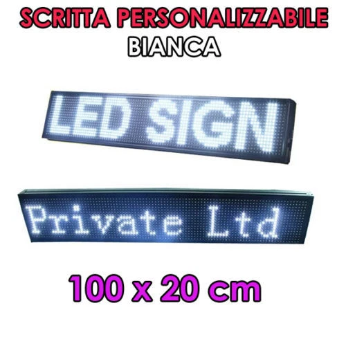 Insegna Luminosa LED WiFi | 100x20 Cm | Testo Scorrevole Personalizzabile | RGB Colorato | Per Negozi - Foto 5
