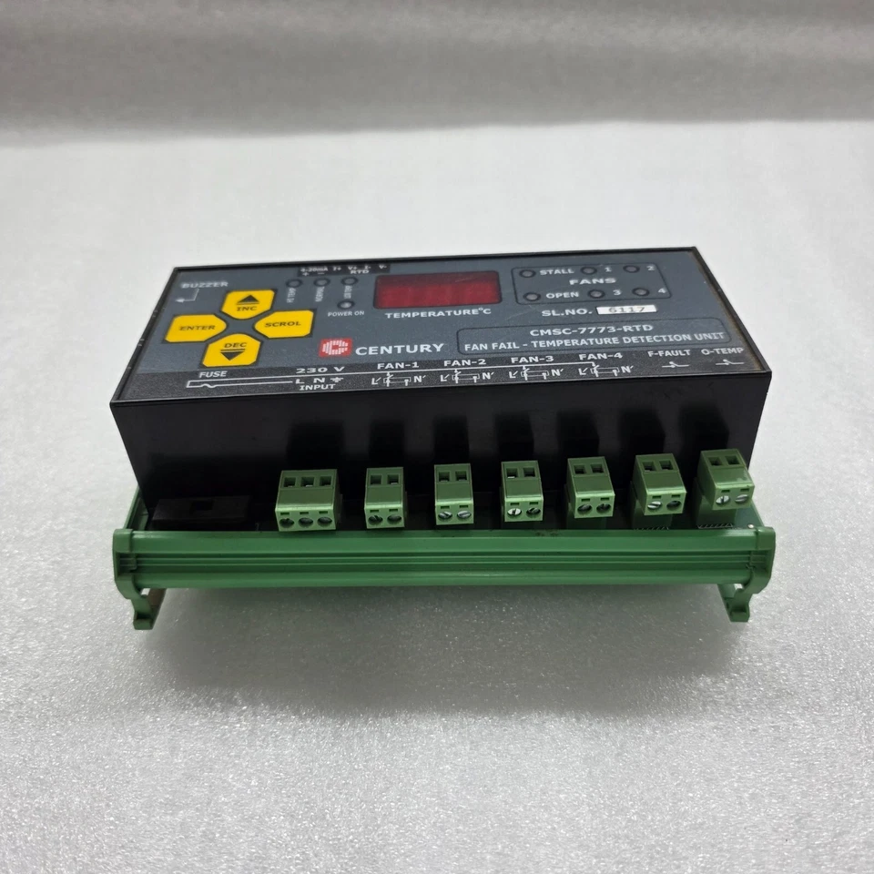 CENTURY CMSC-7773-RTD FAN FAIL TEMPERATURE DETECTION UNIT - Image 3 of 4