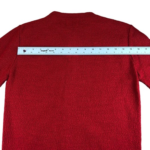 Vintage Maineliner Wintuk Cardinal Red Cardigan Pullover MCM Cottagecore Gr. S/M - Bild 7 von 13