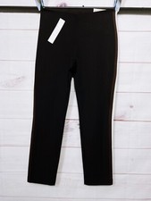 A New Day Womens Skinny Ankle Pants Size 6 Black Stretch High Rise Side Zip
