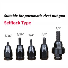 1/2&rdquo; 3/16" 5/16" 3/8" 1/4" Pneumatic Rivet Nut Gun Pull Air Selflock Head Setter