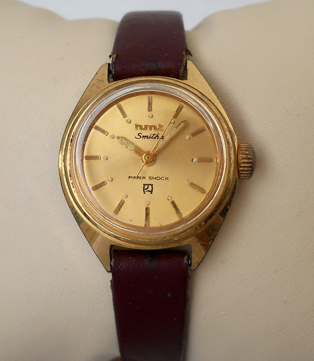 HMT Smitha Manual Wind Designer Gold plated Golden Dial Ladies