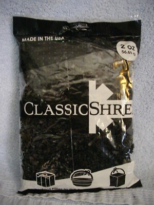 5 Bags Black Classic Shred Paper Black 2 oz Each bag TOTAL 10 Oz New!!!