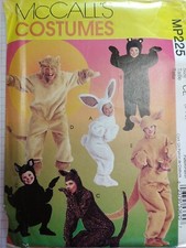 Bear Bunny Lion Jumpsuit CHILDS 3 4 5 Costume McCalls MP225 225 Sewing Pattern