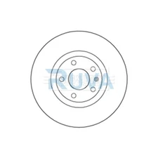 Fits VW Passat 1996-2005 Audi A4 2000-2009 A6 1997-2005 Ruva Front 1x Brake Disc