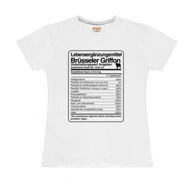 T-Shirt Damen DOSIS BRÜSSELER GRIFFON  Lebensergänzungsmittel by Siviwonder
