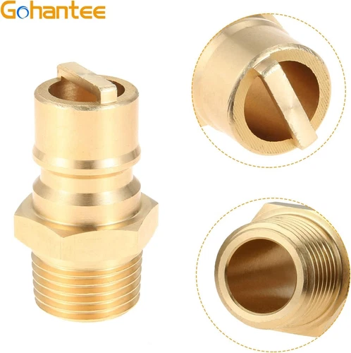 1/2" Natural Gas Propane Quick Connect Adapter Disconnect Connector Brass Adapte - Picture 4 of 15