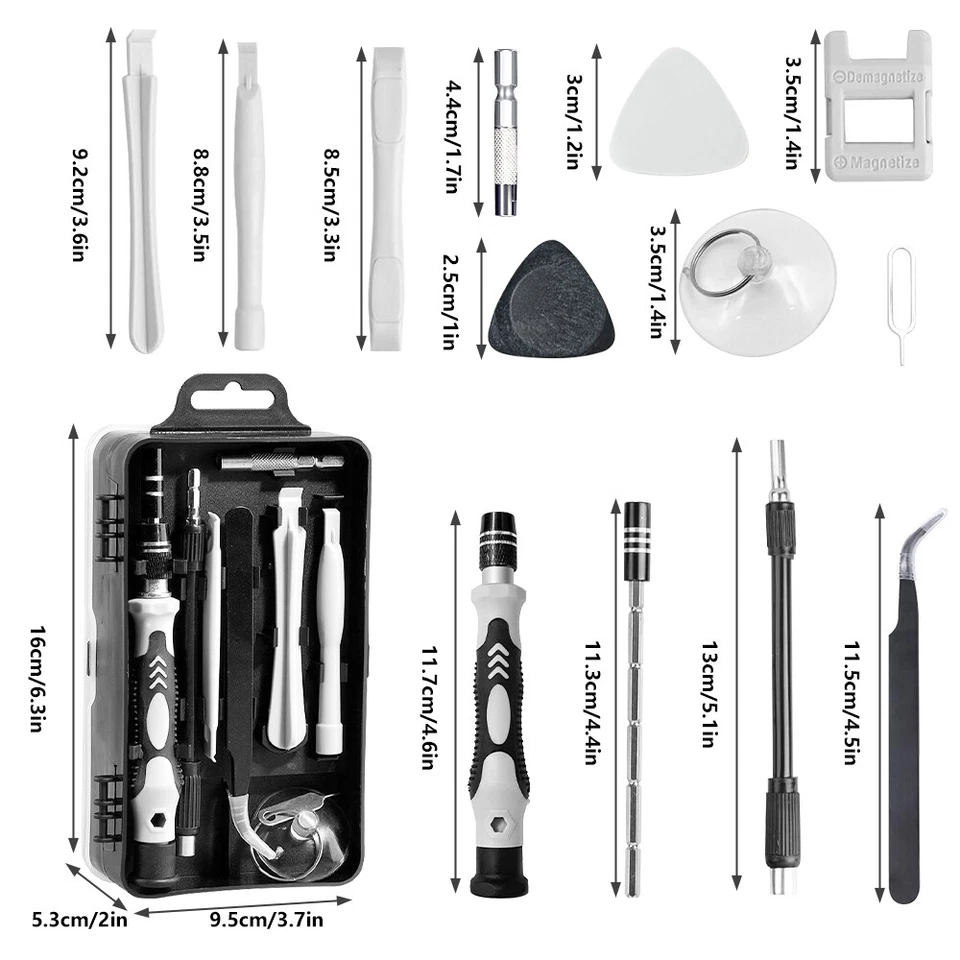 115x Screwdriver Set Repair Tool Kit Magnetic Bit for iPhone Computer - Image 2 of 4